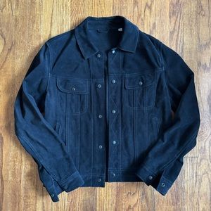 Vince Black Suede Leather Jacket